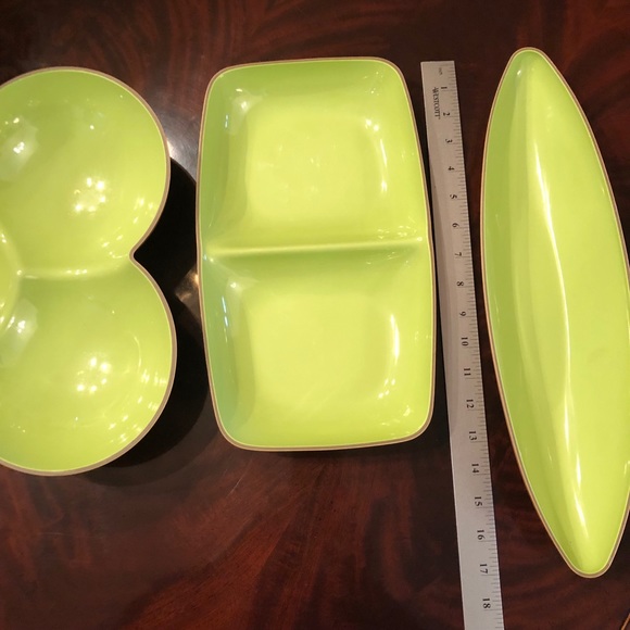 Serving dishes (3), green, light weight - Picture 10 of 10